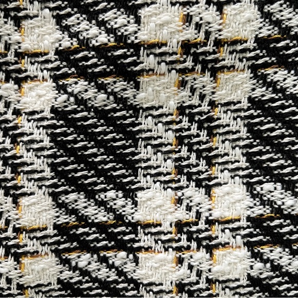 Ivy City Co Anne  Black White Plaid Tweed Mock Neck Sheath Dress Sz L - Picture 6 of 14